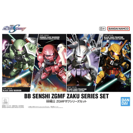 Bandai Model Kit - BB Senshi ZGMF Zaku Sesies Set